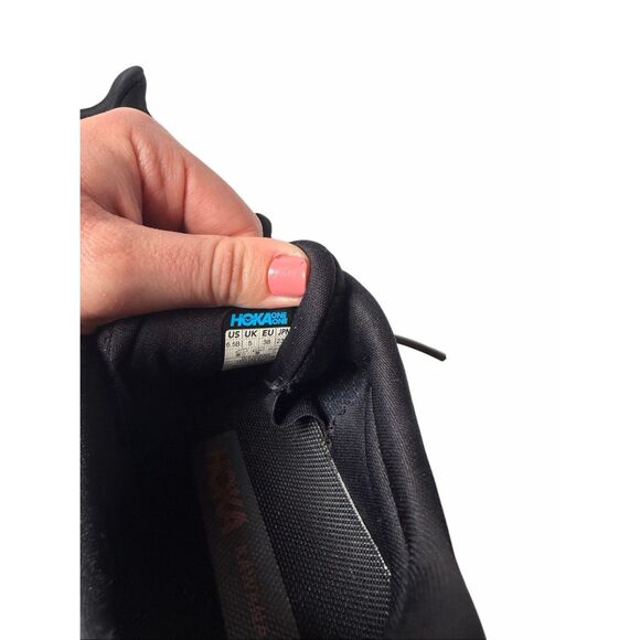 Hoka One One Kawana Running Nursing Shoe Black Rose Gold Cushion size 6.5 - Picture 8 of 9